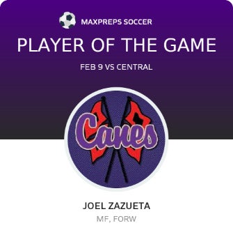 #6 Joel Zazueta Player of the Game badge