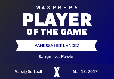 #25 Vanessa Hernandez Player of the Game badge