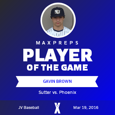 #3 Gavin Brown Player of the Game badge