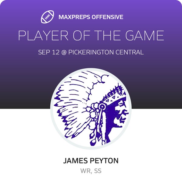 #1 James Peyton Player of the Game badge