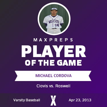 #14 Michael Cordova Player of the Game badge