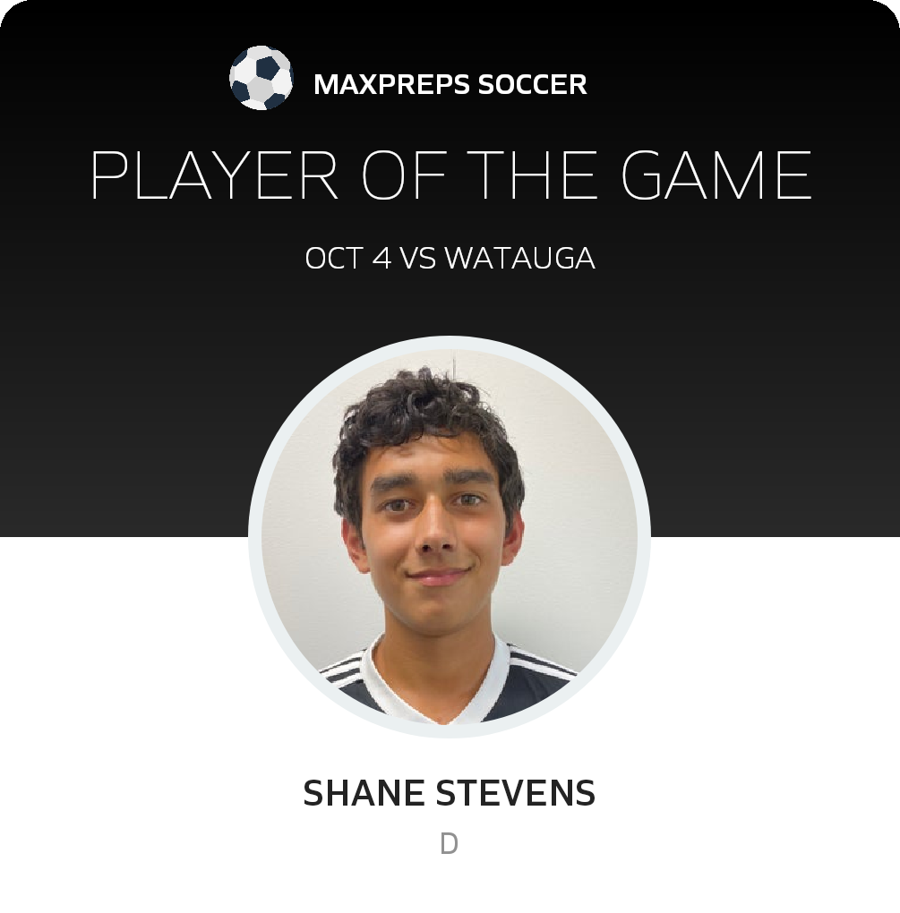 #13 Shane Stevens Player of the Game badge
