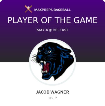 #10 Jacob Wagner Player of the Game badge
