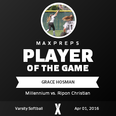 #22 Grace Hosman Player of the Game badge