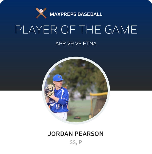 #15 Jordan Pearson Player of the Game badge