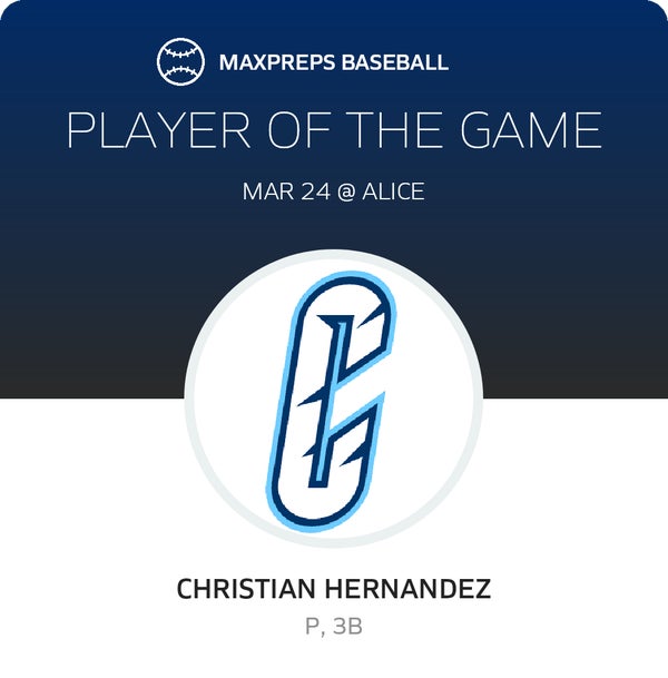 #0 Christian Hernandez Player of the Game badge