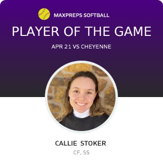 #33 Callie Stoker Player of the Game badge