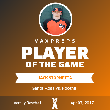 #14 Jack Stornetta Player of the Game badge