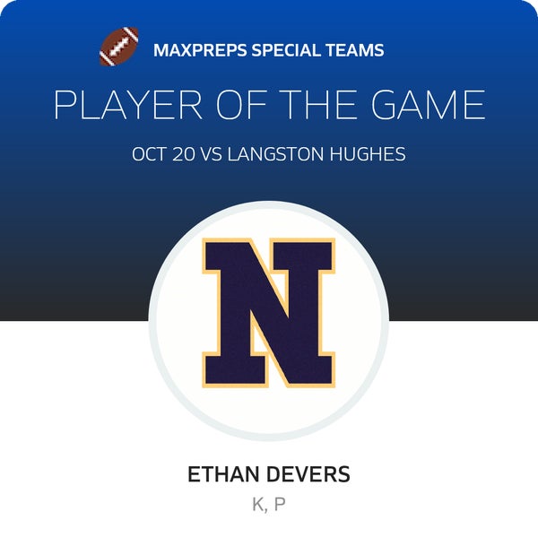#31 Ethan Devers Player of the Game badge