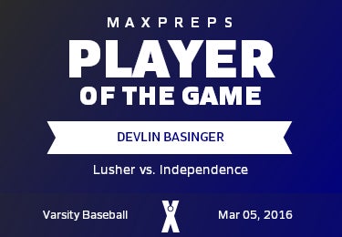 #23 Devlin Basinger Player of the Game badge