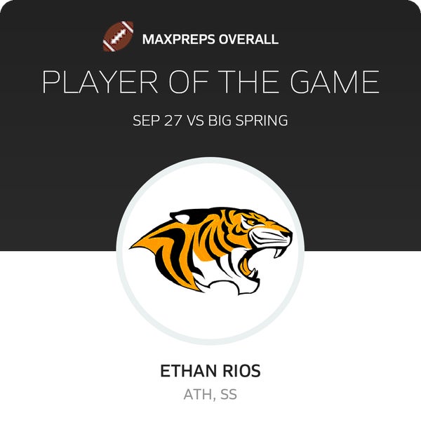 #11 Ethan Rios Player of the Game badge