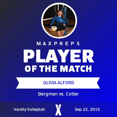#1 Olivia Alford Player of the Game badge
