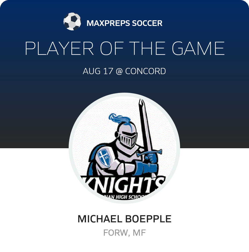 #30 Michael Boepple Player of the Game badge