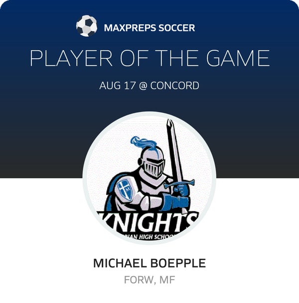 #30 Michael Boepple Player of the Game badge