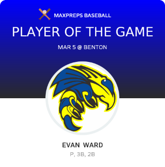 #18 Evan  Ward Player of the Game badge