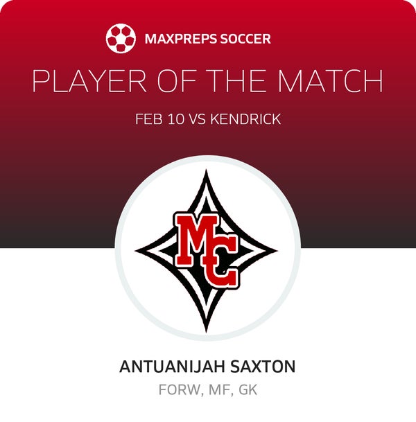 #6 Antuanijah Saxton Player of the Game badge