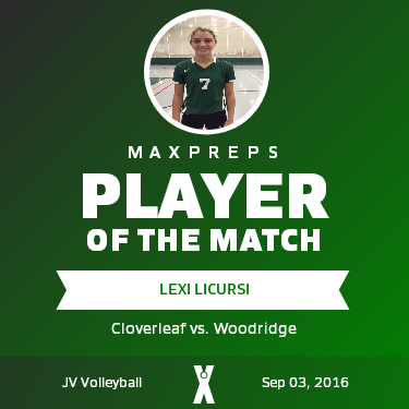 #7 Lexi Licursi Player of the Game badge