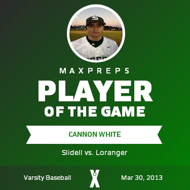 #17 Cannon White Player of the Game badge