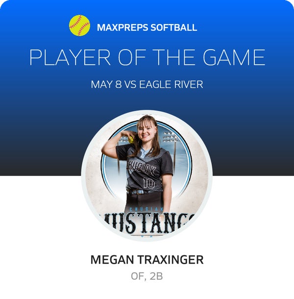 #10 Megan Traxinger Player of the Game badge