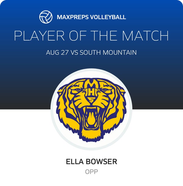 #7 Ella Bowser Player of the Game badge