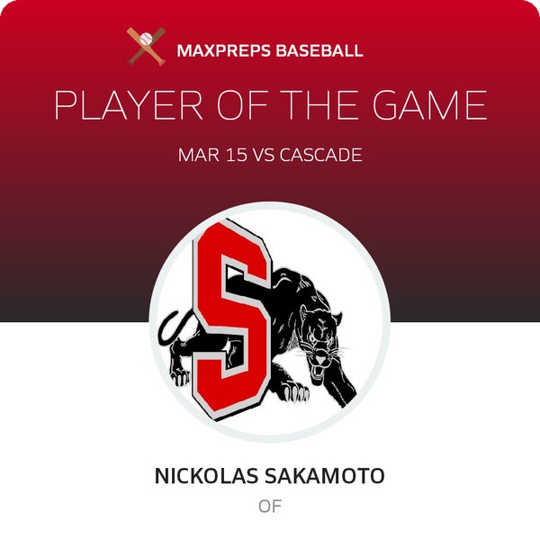 #24 Nickolas Sakamoto Player of the Game badge