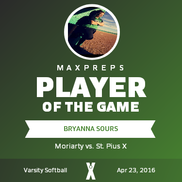 #11 Bryanna Sours Player of the Game badge