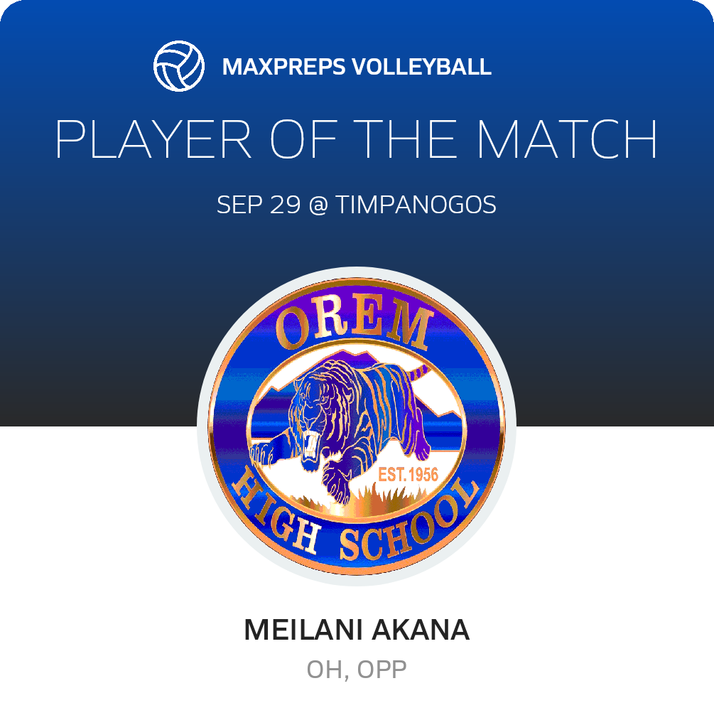 #2 Meilani Akana Player of the Game badge