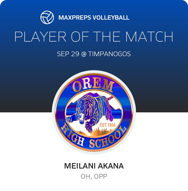 #2 Meilani Akana Player of the Game badge