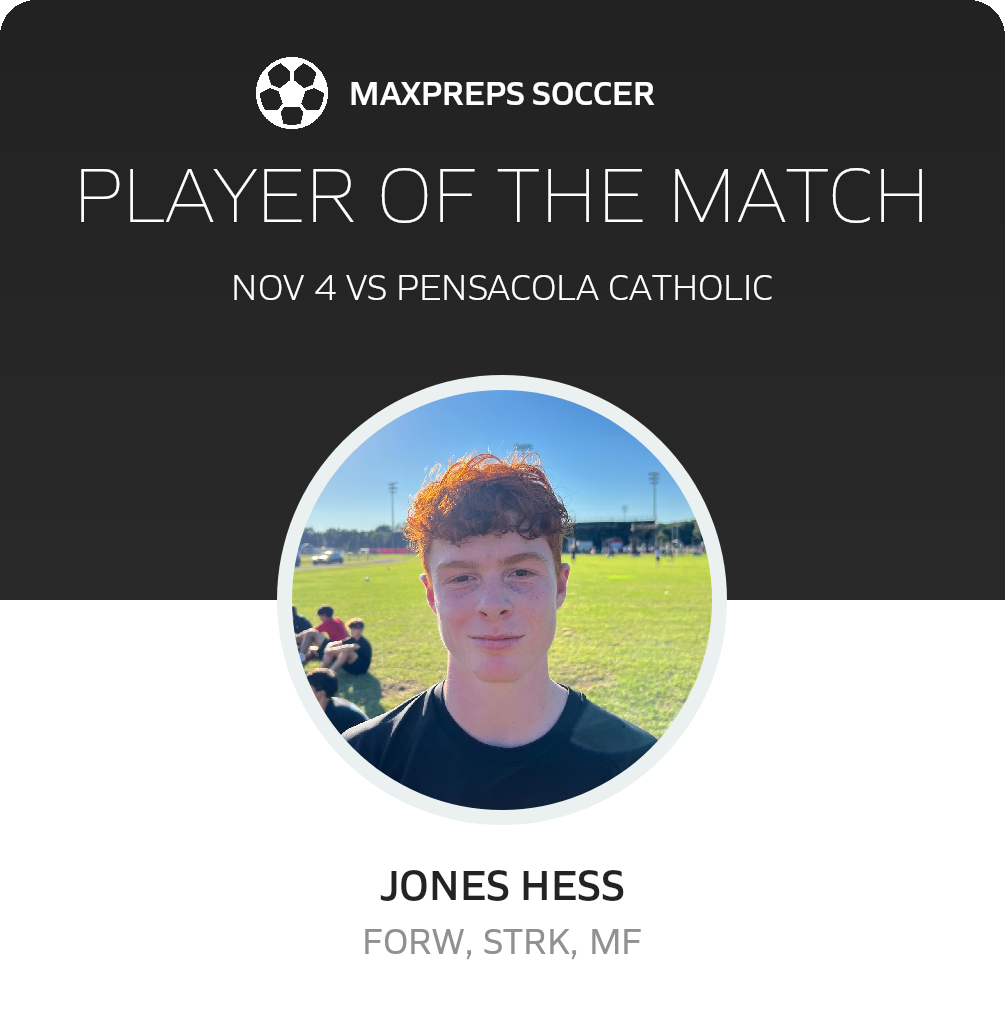 #11 Jones Hess Player of the Game badge