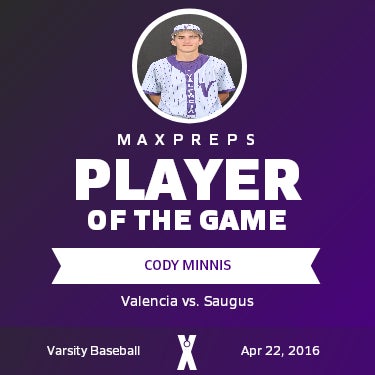 #10 Cody Minnis Player of the Game badge