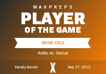 #2 Devin Cole Player of the Game badge