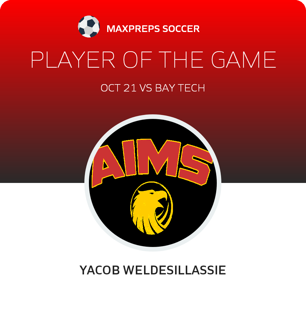 #14 Y. Weldesillassie Player of the Game badge