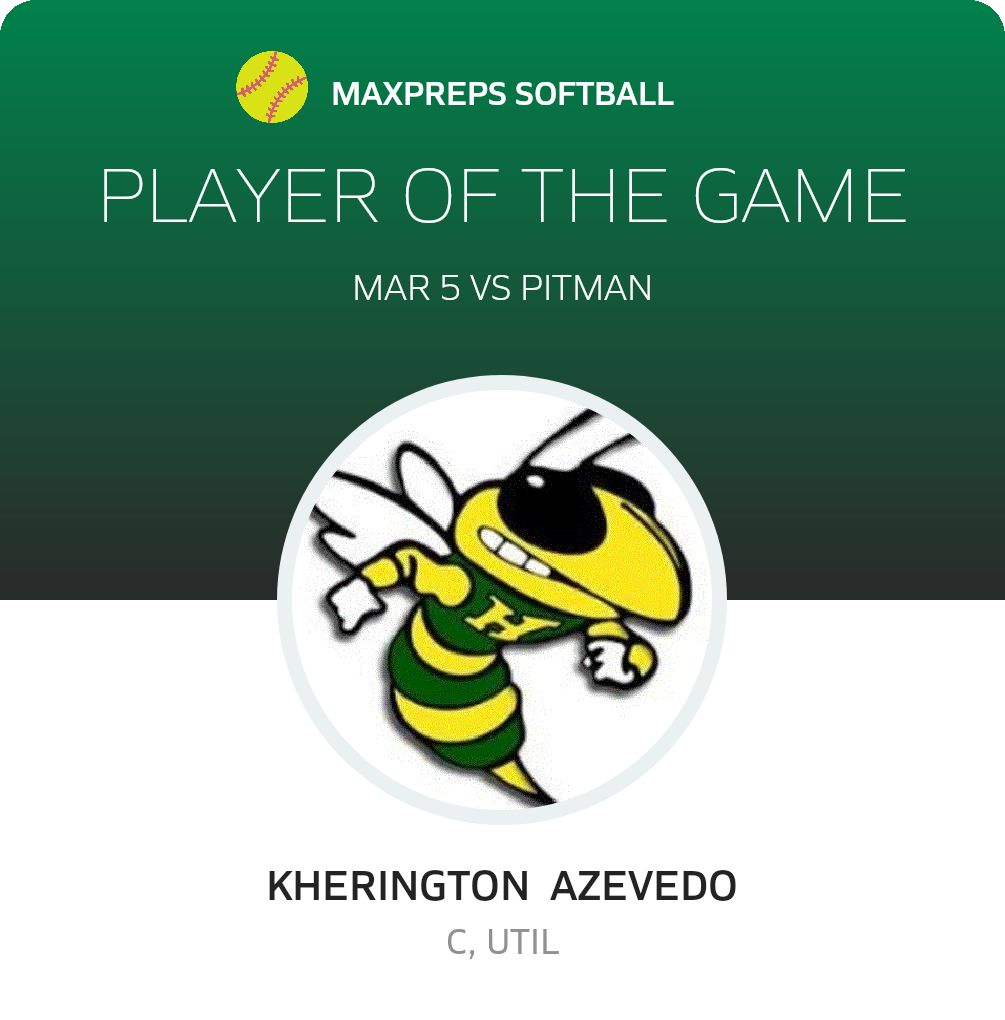#14 Kherington  Azevedo Player of the Game badge