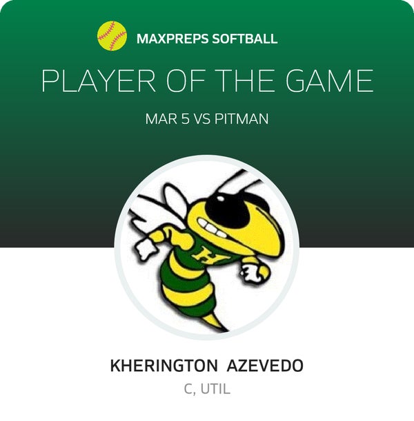 #14 Kherington Azevedo Player of the Game badge