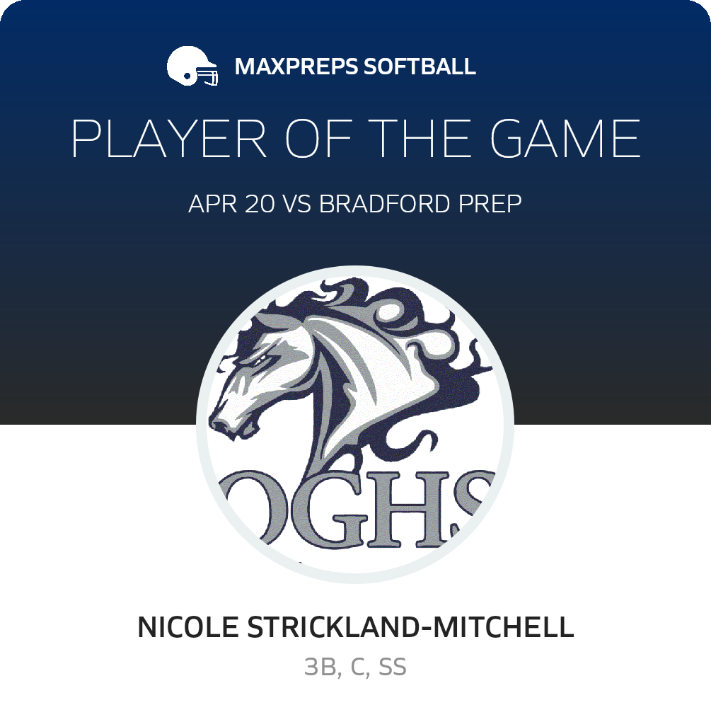 #9 N. Strickland-Mitchell Player of the Game badge