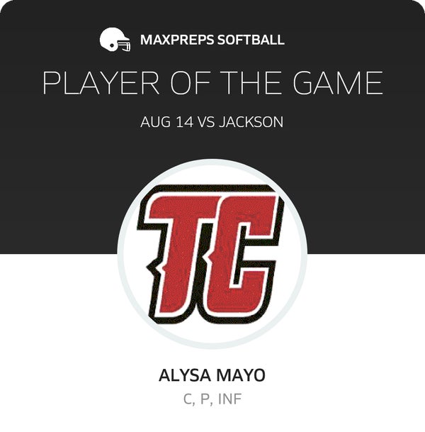 #1 Alysa Mayo Player of the Game badge