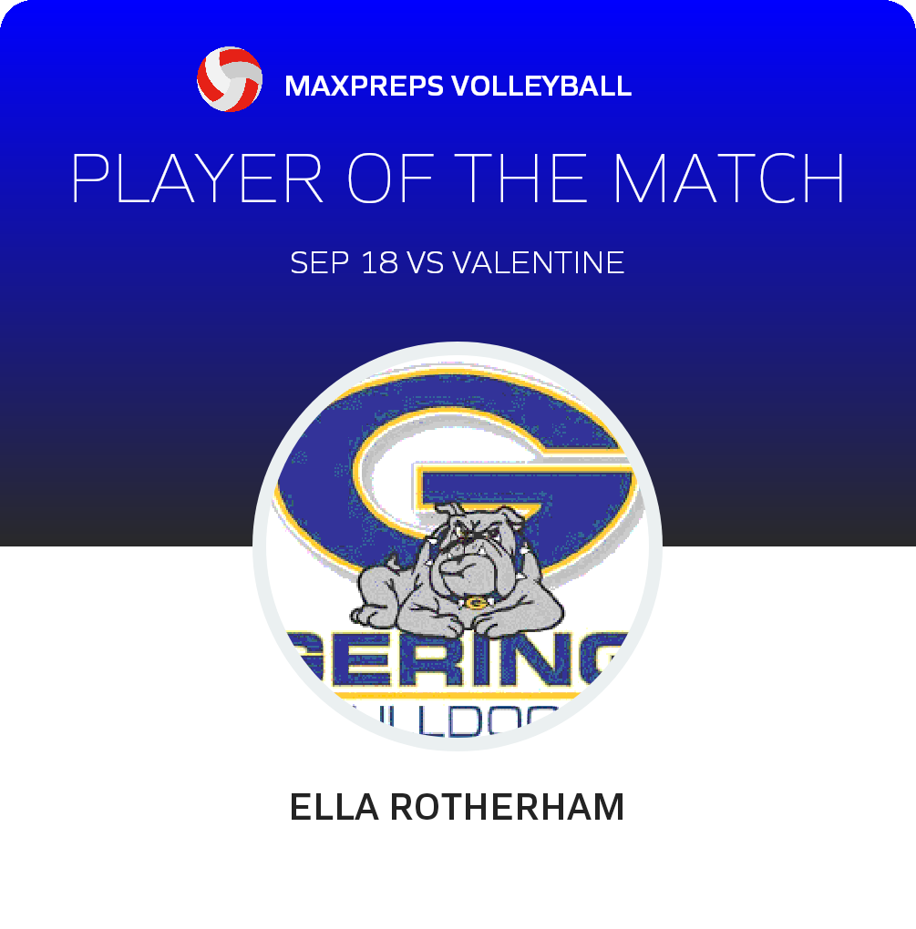 #26 Ella Rotherham Player of the Game badge