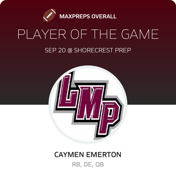 #8 Caymen Emerton Player of the Game badge