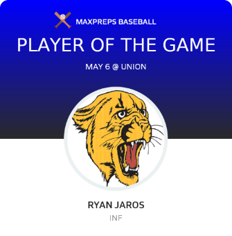 Ryan Jaros Player of the Game badge