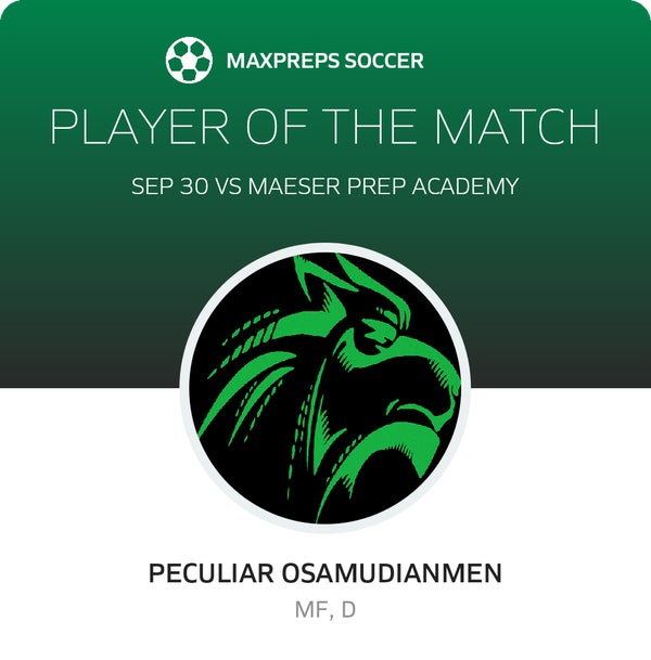 #12 P. Osamudianmen Player of the Game badge