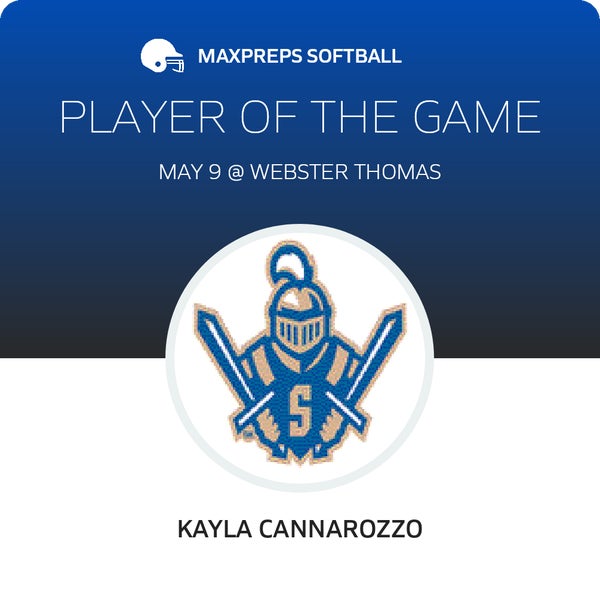 #7 Kayla Cannarozzo Player of the Game badge