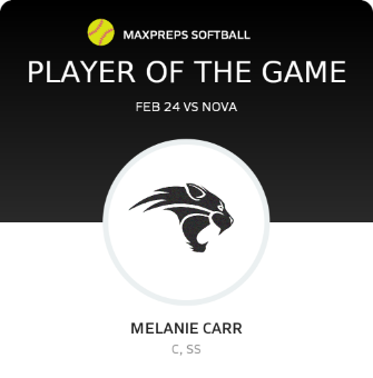 #11 Melanie Carr Player of the Game badge
