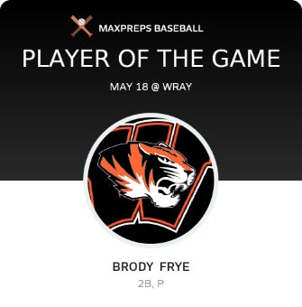 #6 Brody Frye Player of the Game badge