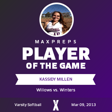 #10 Kassidy Millen Player of the Game badge