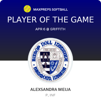#00 Ally Meija Player of the Game badge