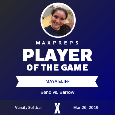 #14 Maya Eliff Player of the Game badge