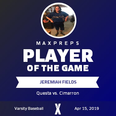 #16 Jeremiah Fields Player of the Game badge