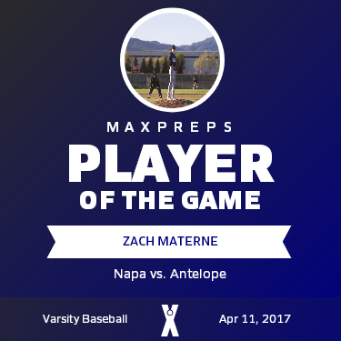 #5 Zach Materne Player of the Game badge