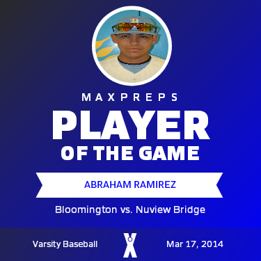 #25 Abraham Ramirez Player of the Game badge