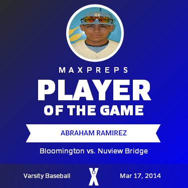 #25 Abraham Ramirez Player of the Game badge